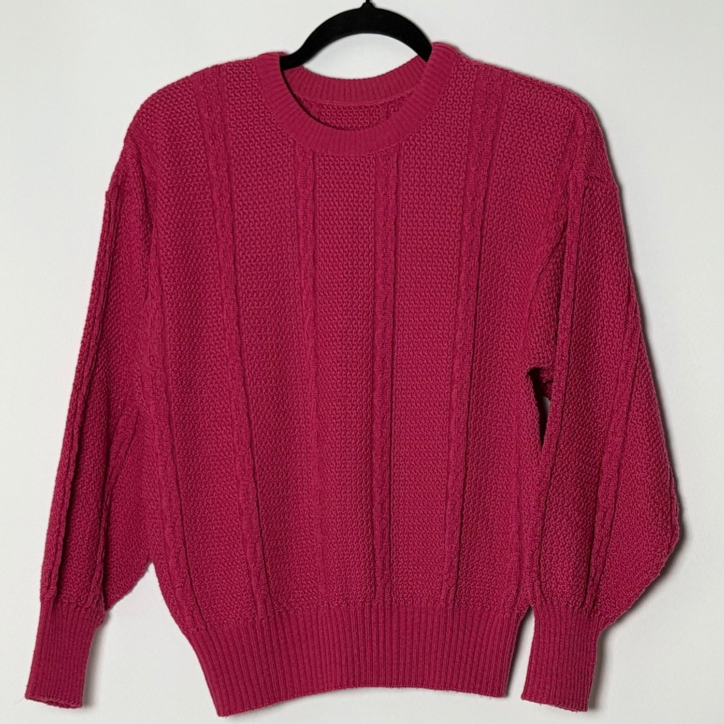 Vintage bleik peysa (M)