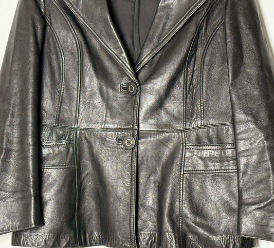 Vintage leðurjakki (L)