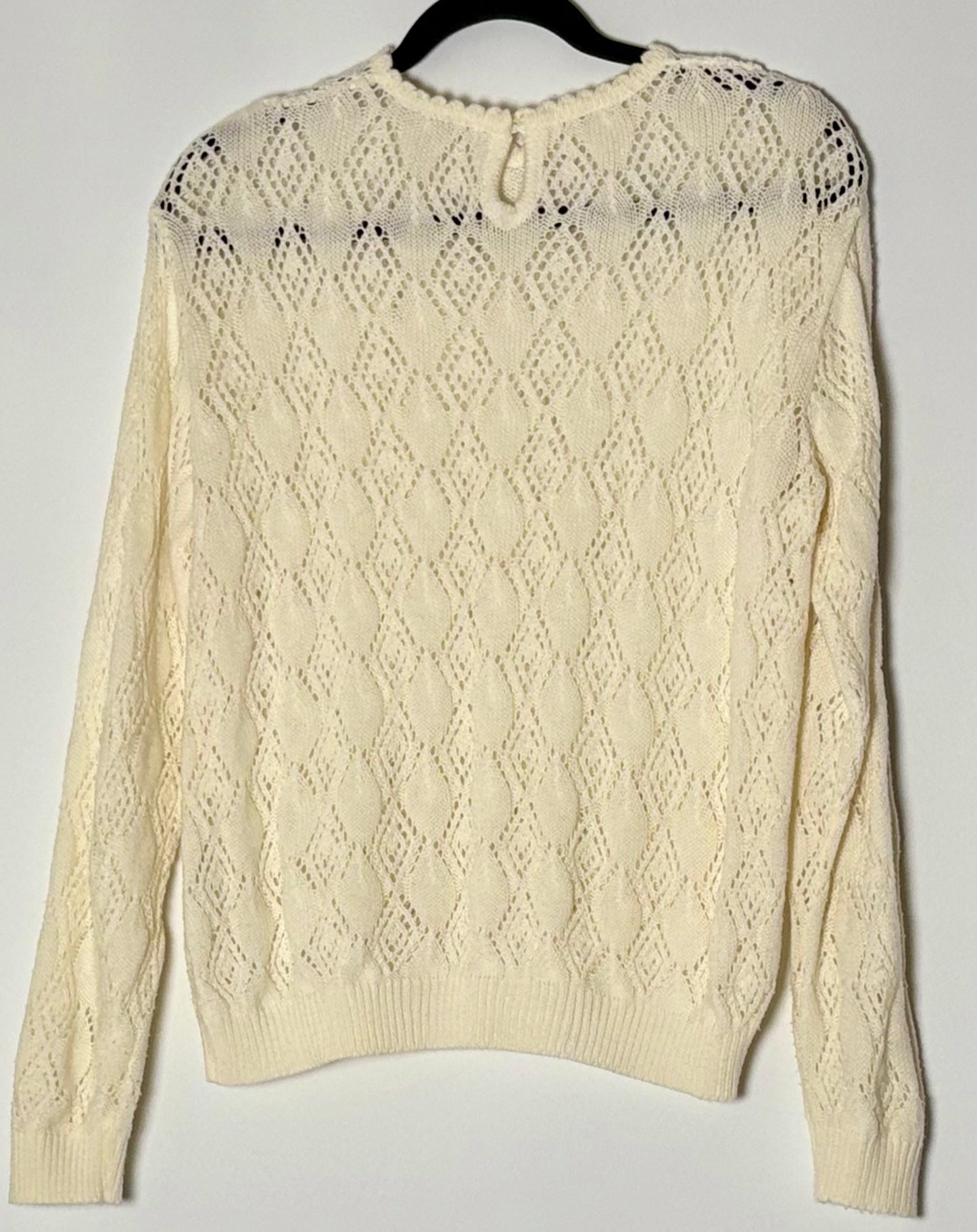 Vintage kremlituð peysa (M)