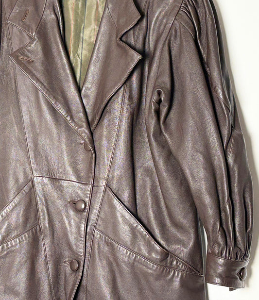 Vintage leðurjakki (L)