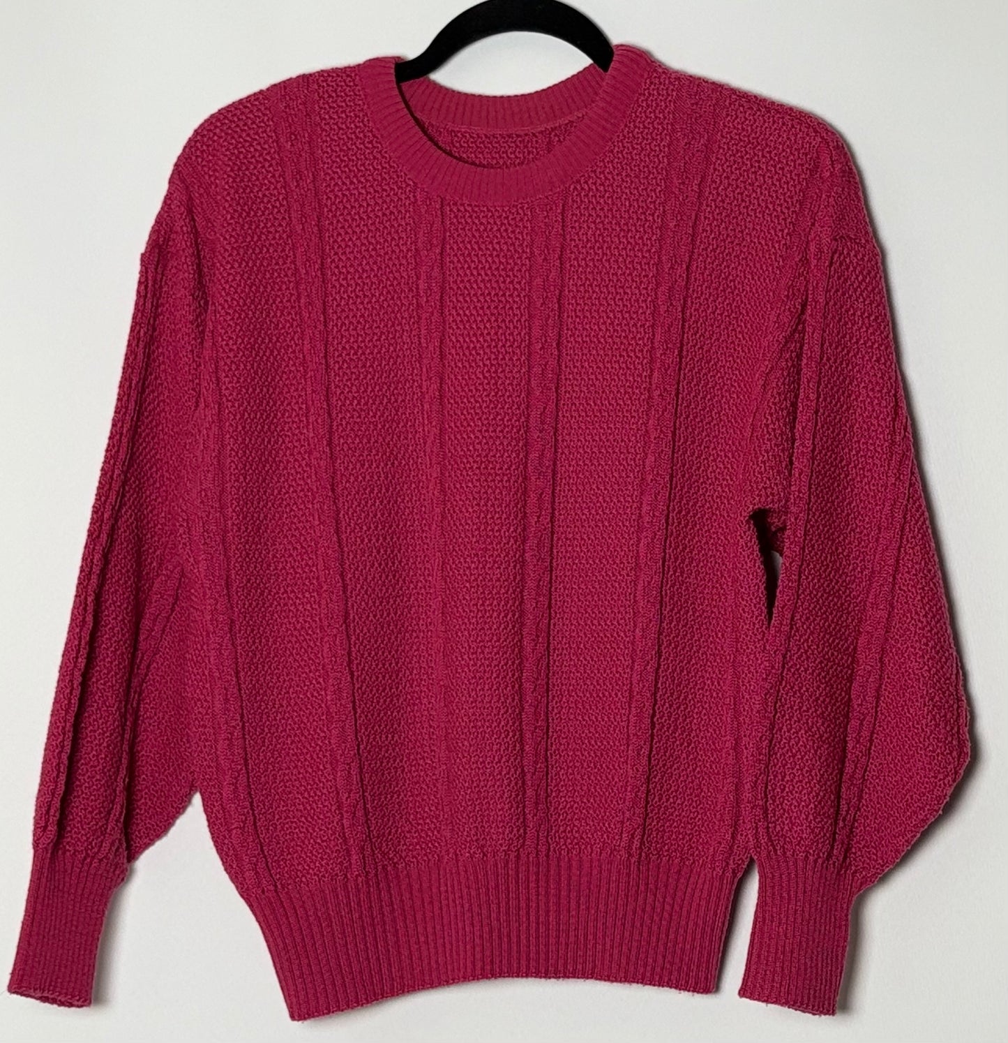 Vintage bleik peysa (M)