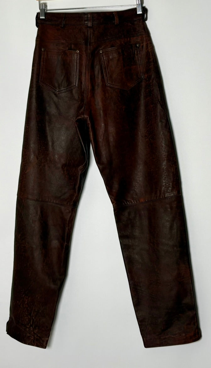 Vintage leðurbuxur (W30L32)