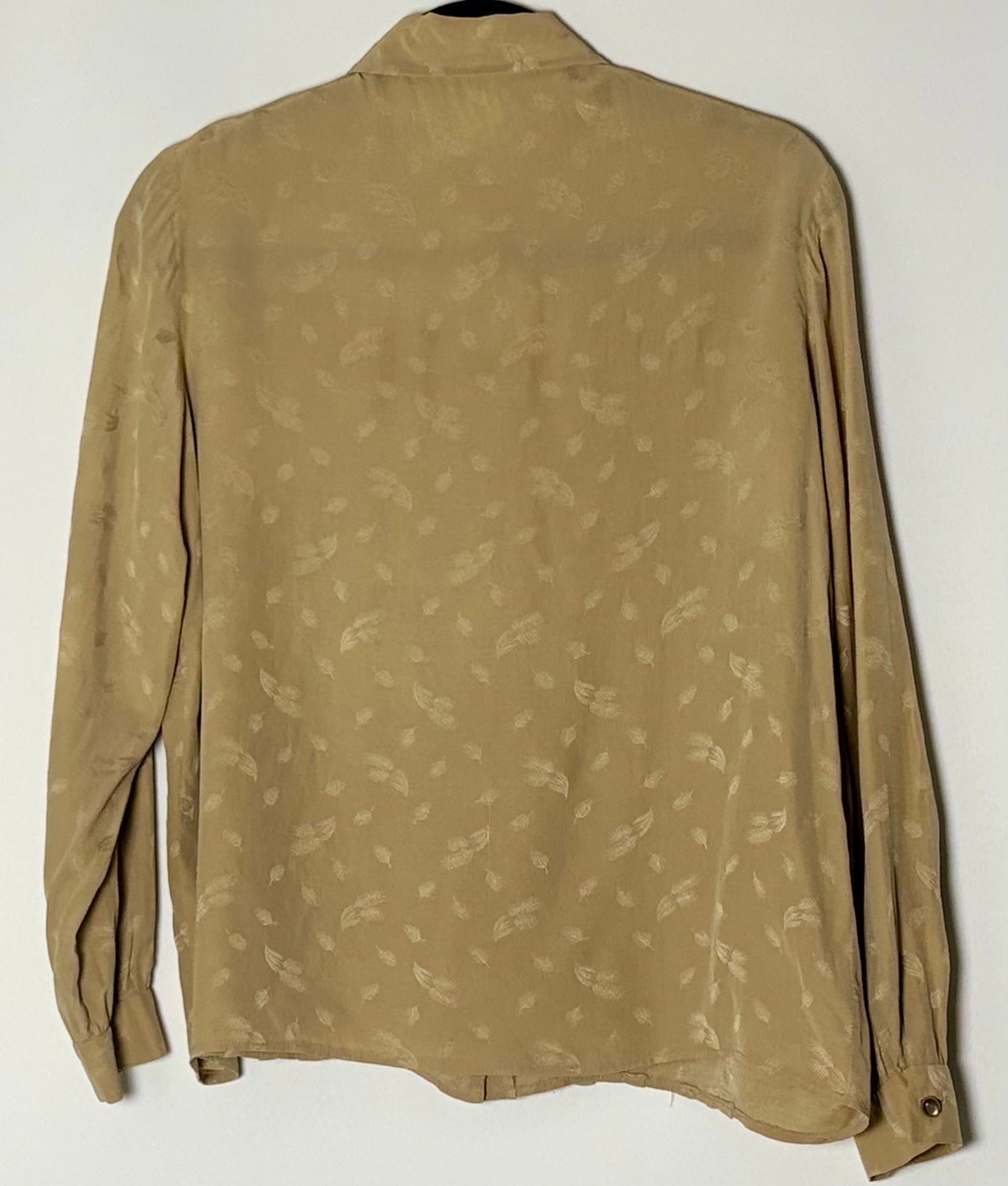 Vintage silkiblússa (L)