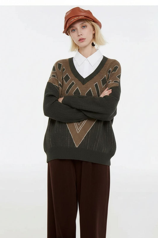 Munstruð peysa (XL)