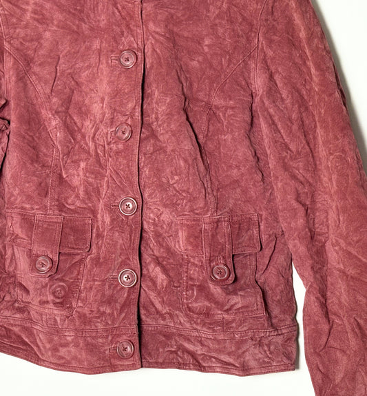 Vintage rússkinnsjakki (L)