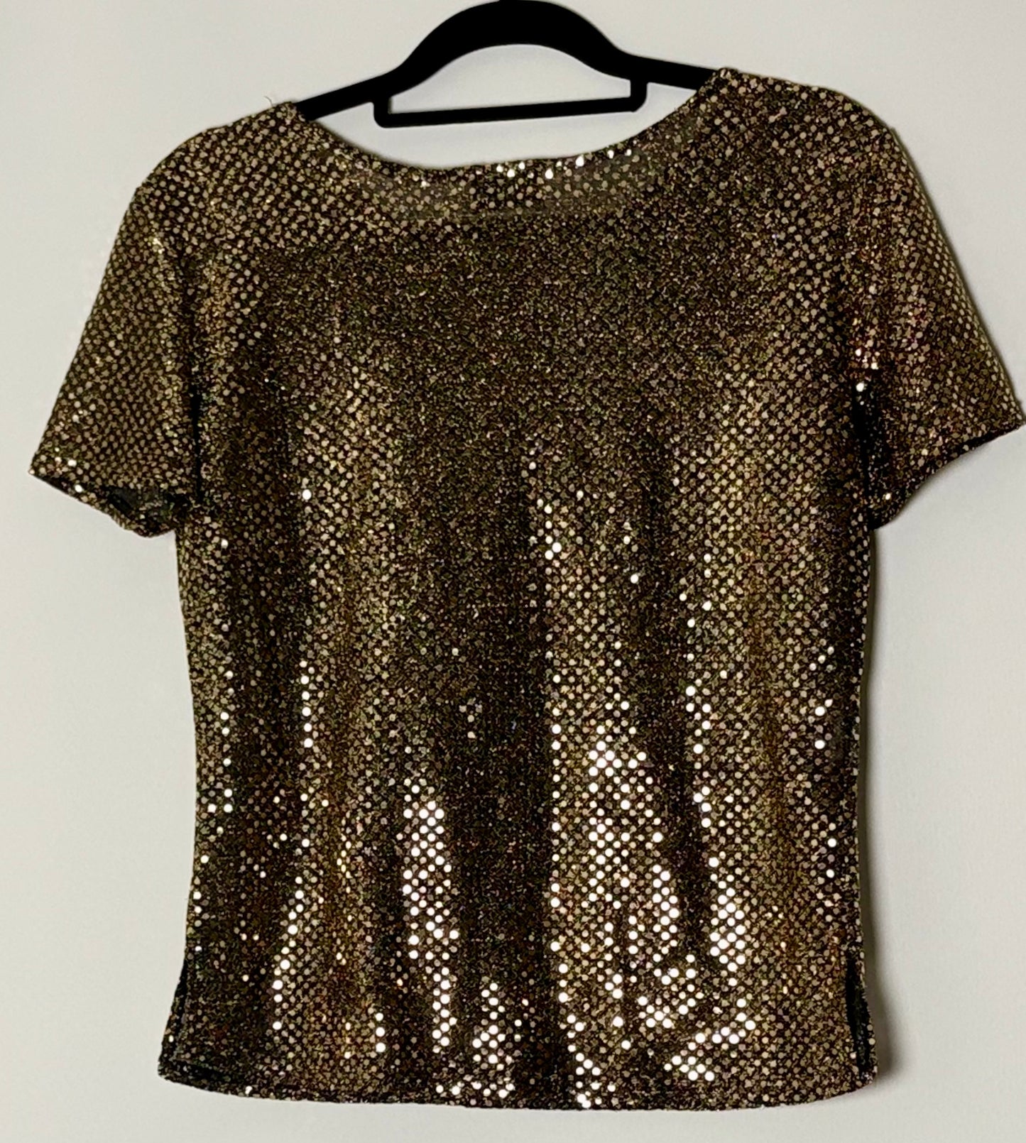 Vintage stutterma glimmertoppur (M)