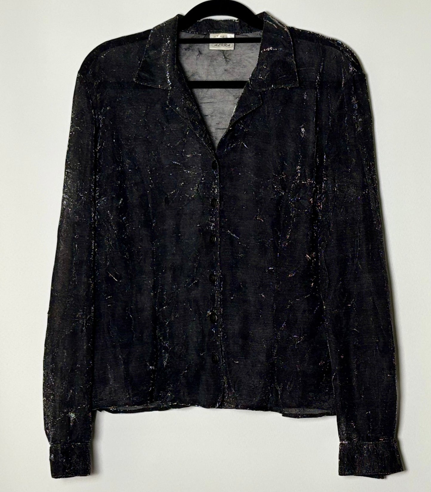 Vintage glimmertoppur (L)