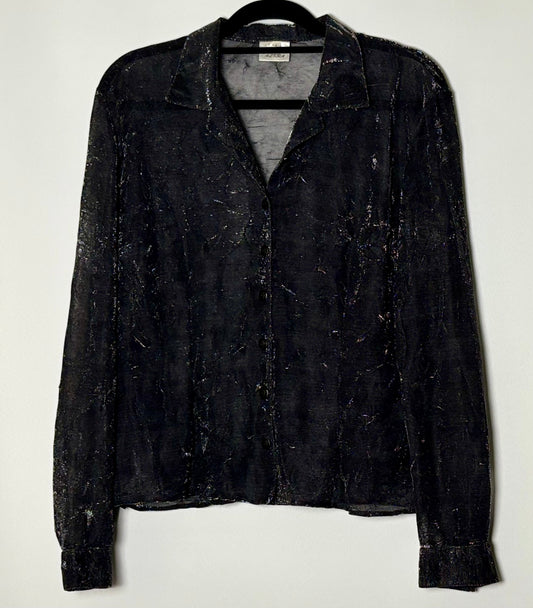 Vintage glimmertoppur (L)