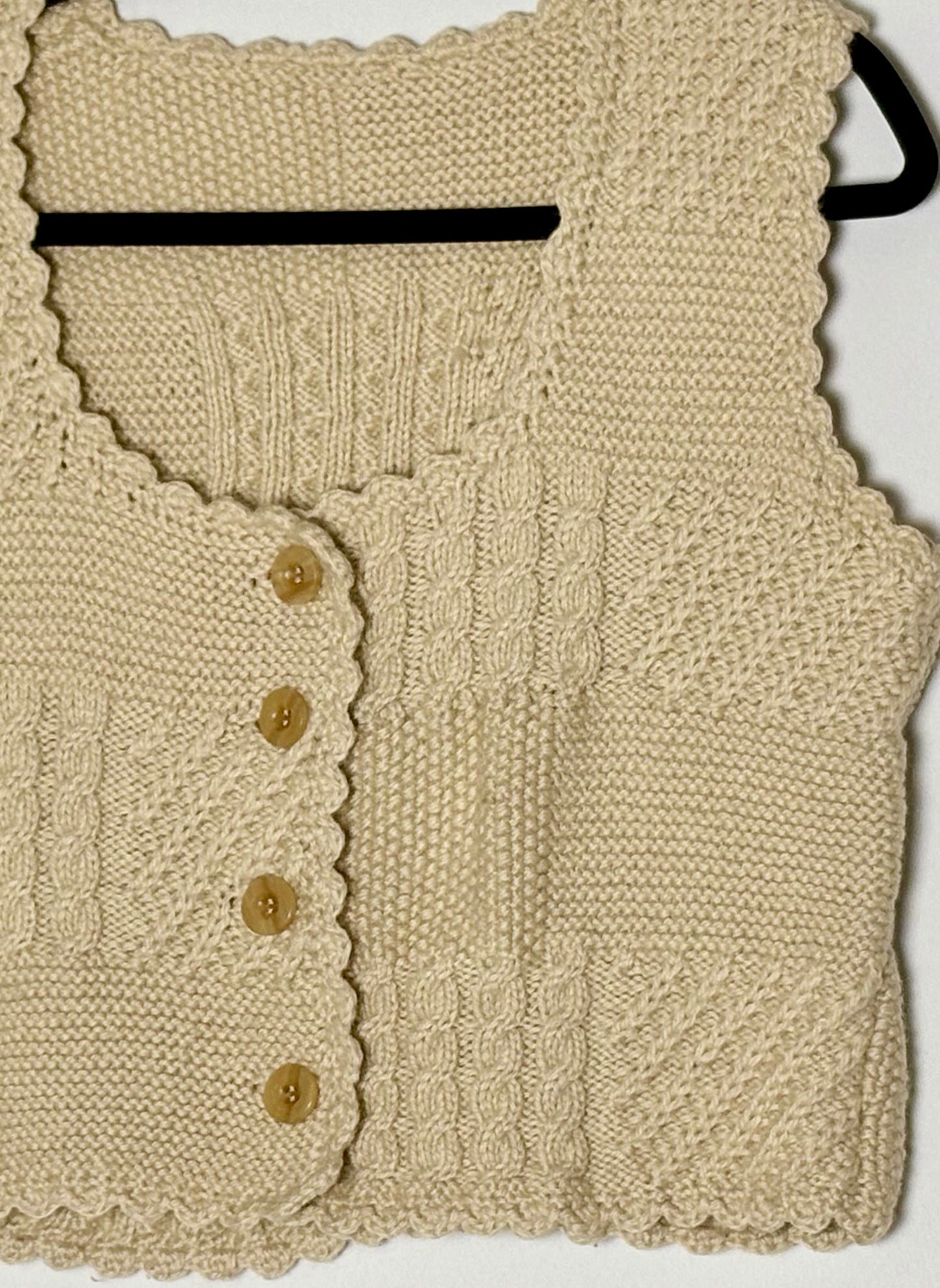 Vintage stutt vesti (M)