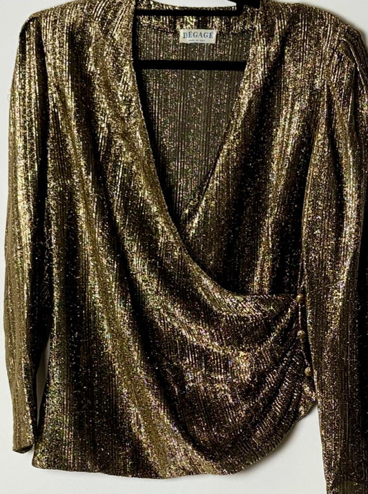 Vintage glimmertoppur (S/M)