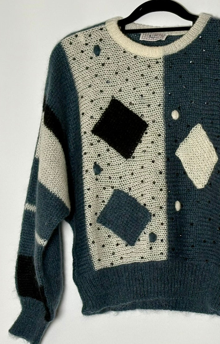 Vintage Mohair peysa (M)