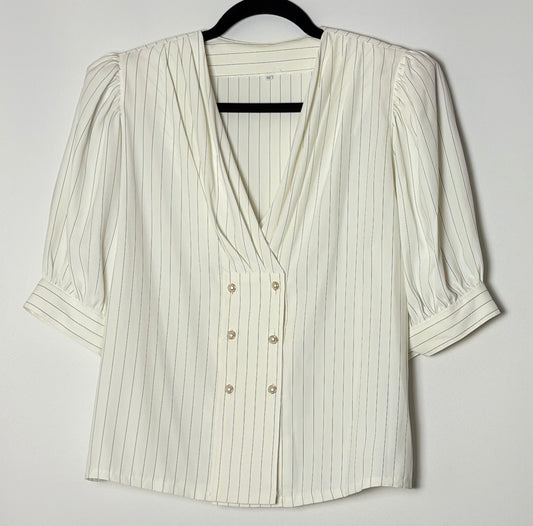 Vintage stutterma blússa (L)