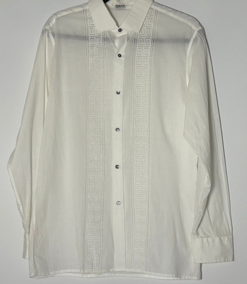 Vintage bómullarskyrta (M-L)