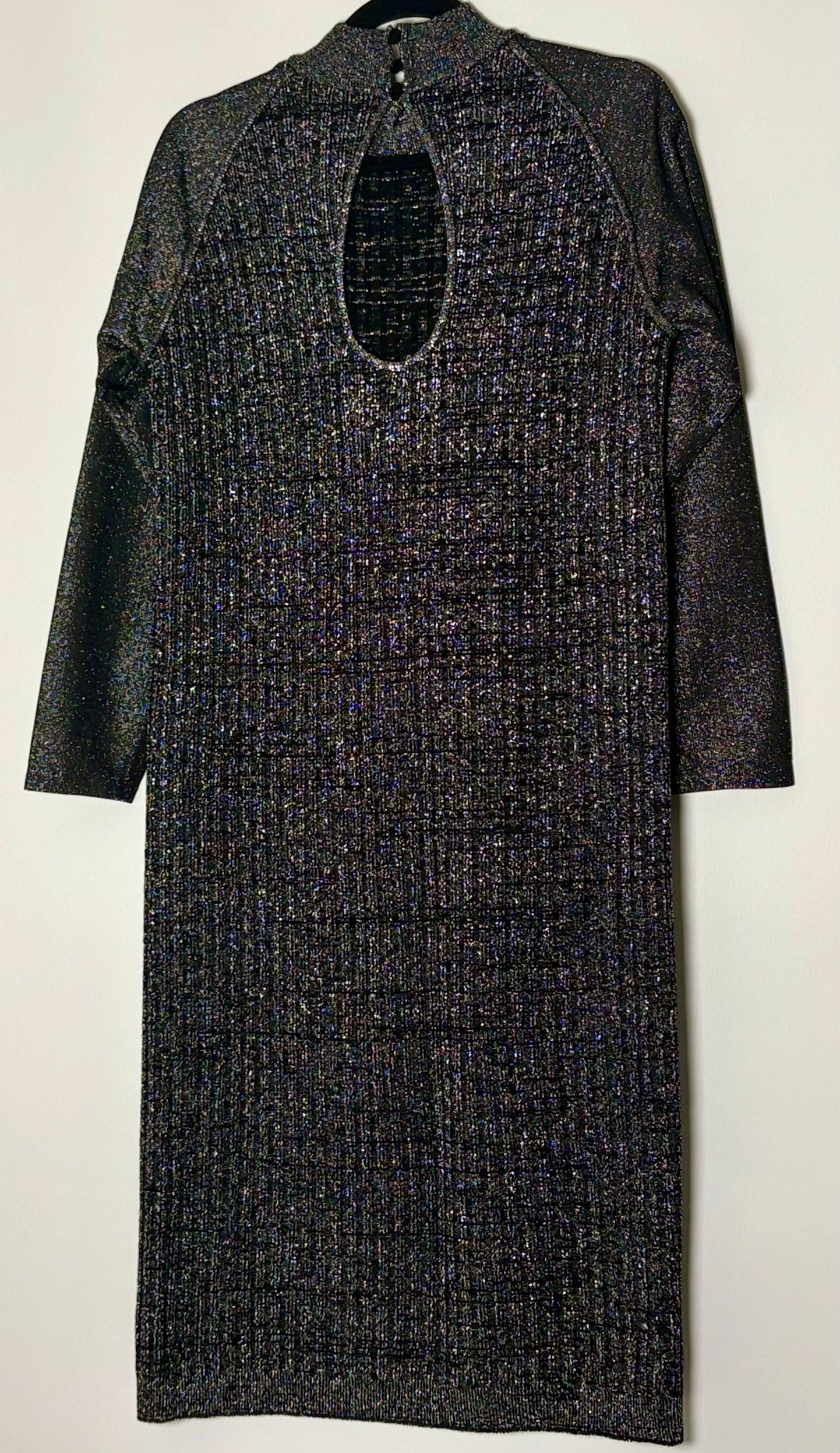 Vintage glimmer peysukjóll (M/L)