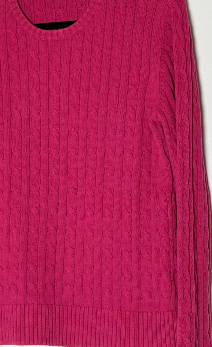 Tommy Hilfiger kaðlapeysa (XL)
