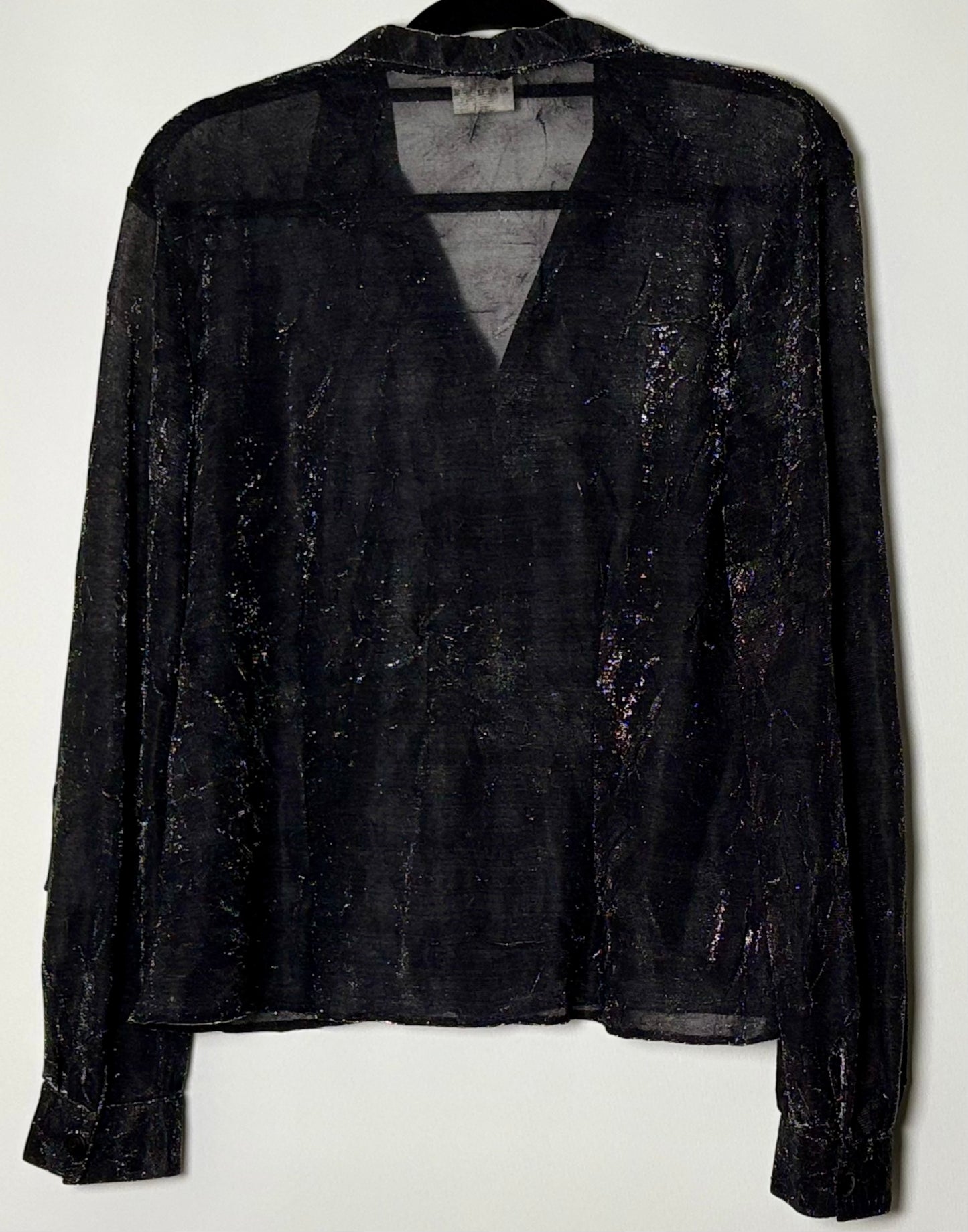 Vintage glimmertoppur (L)