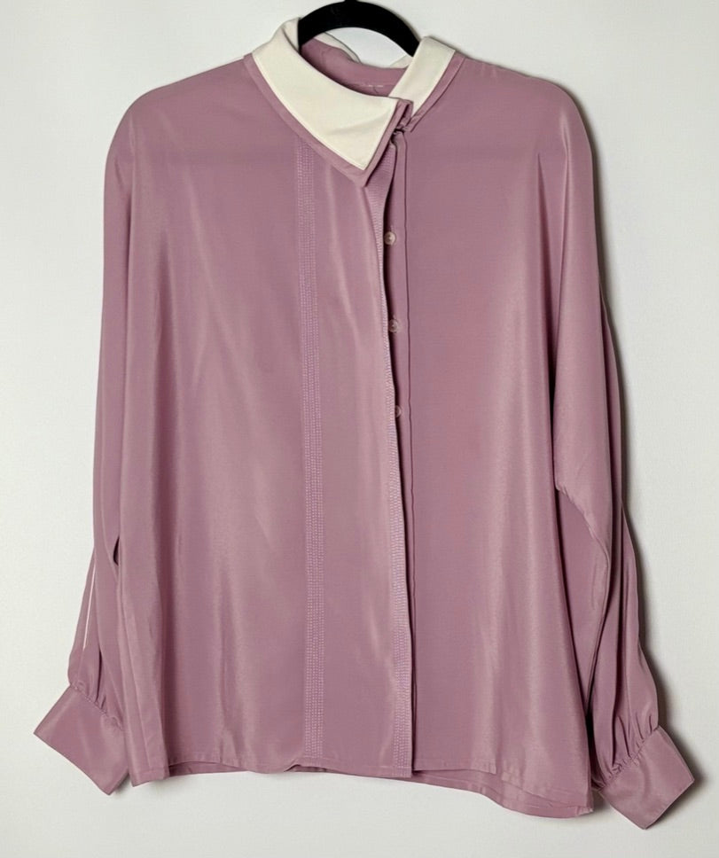 Vintage bleik blússa (L)