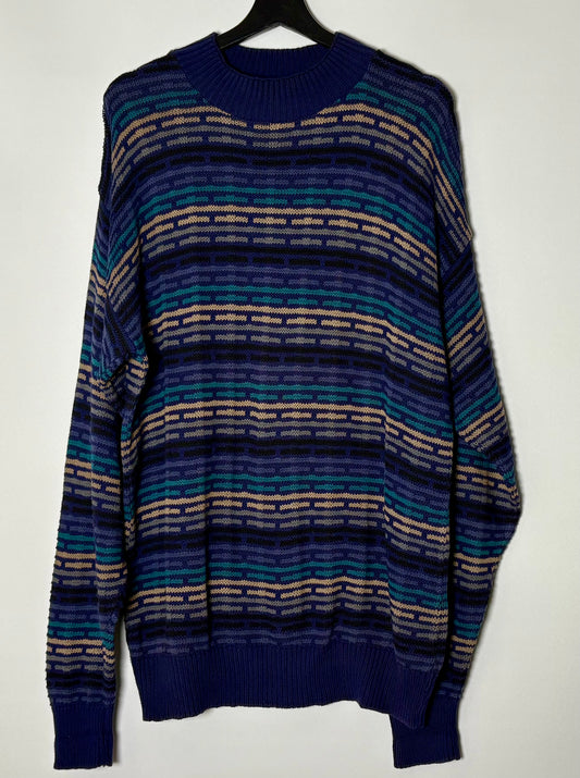Blá peysa (XL/XXL)