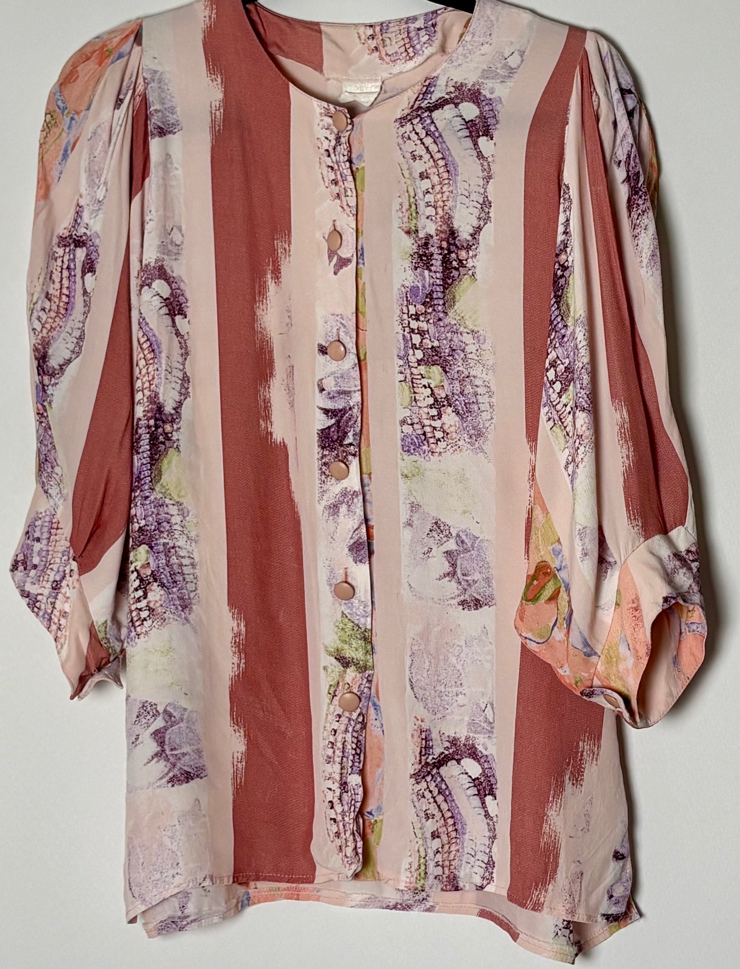 Vintage blússa 1/2 ermar (S/M)