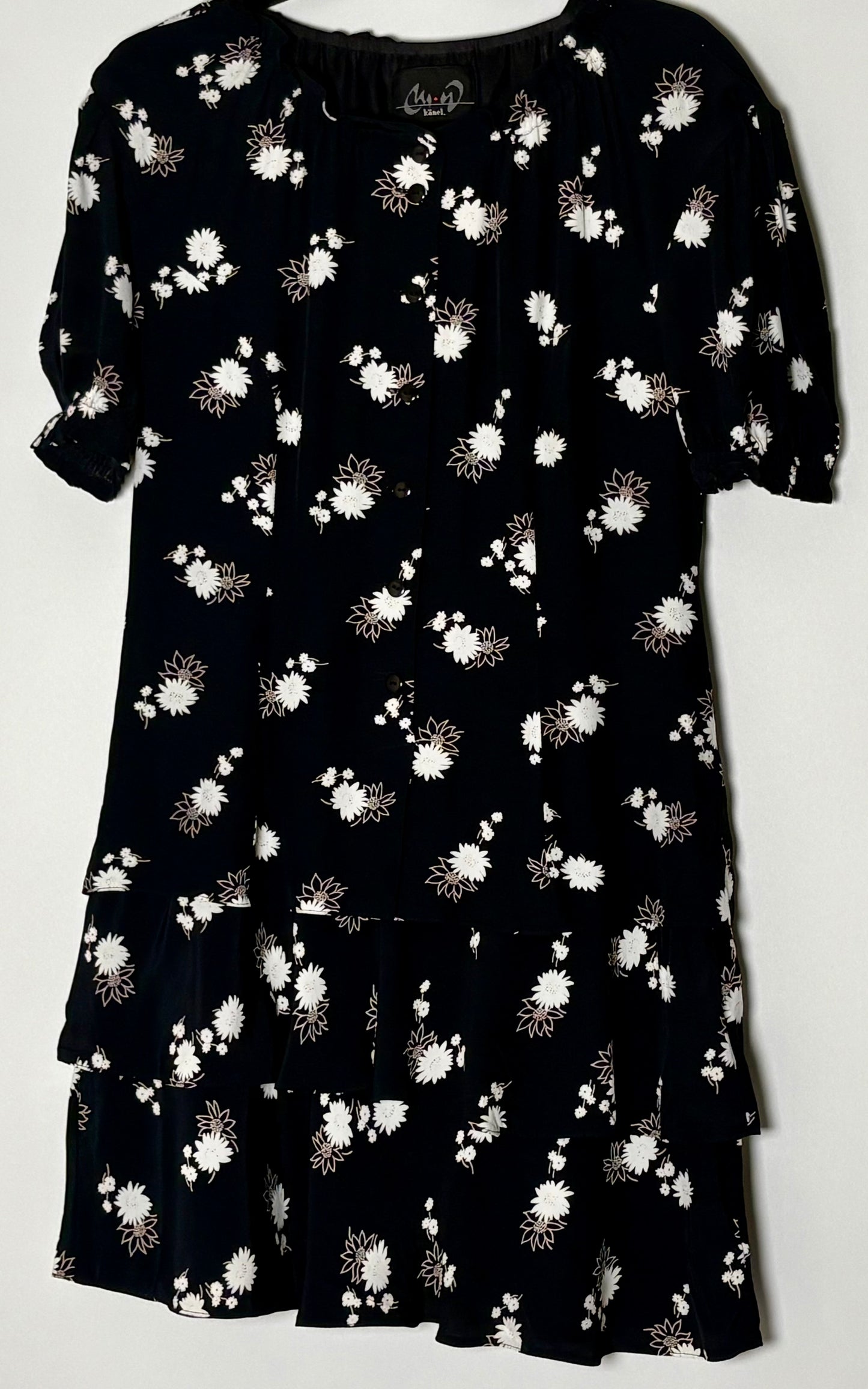 Vintage blómakjóll (M)