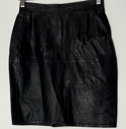 Vintage leðurpils (S/M)