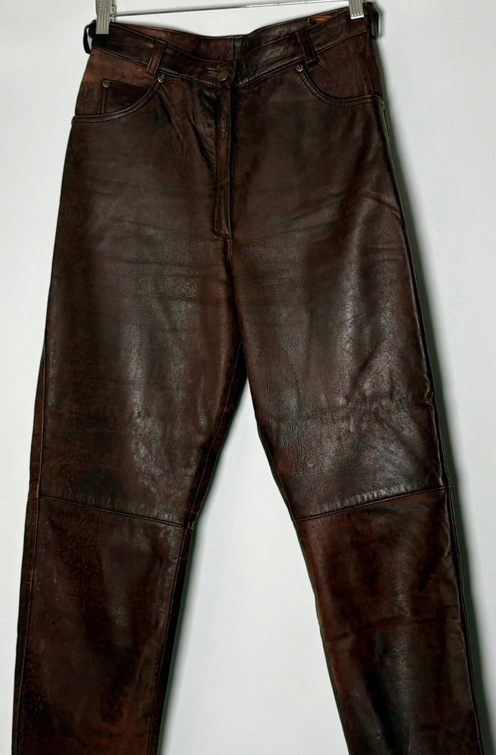 Vintage leðurbuxur (W30L32)
