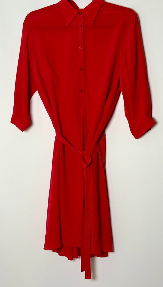 Vintage rauður kjóll (M)