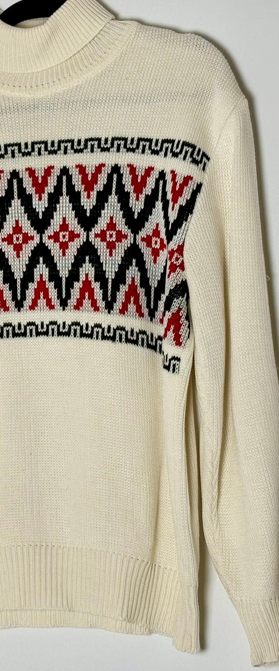 Vintage rúllukragapeysa (L)