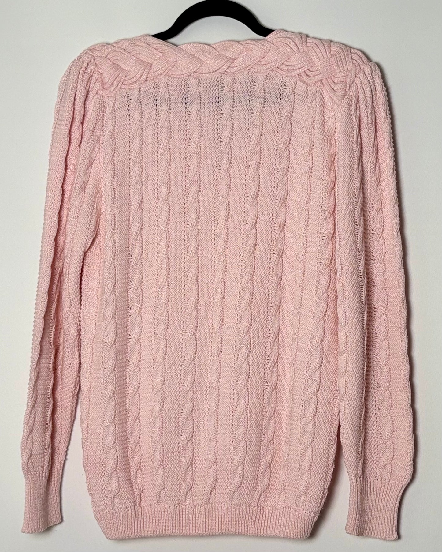 Bleik vintage peysa (M/L)