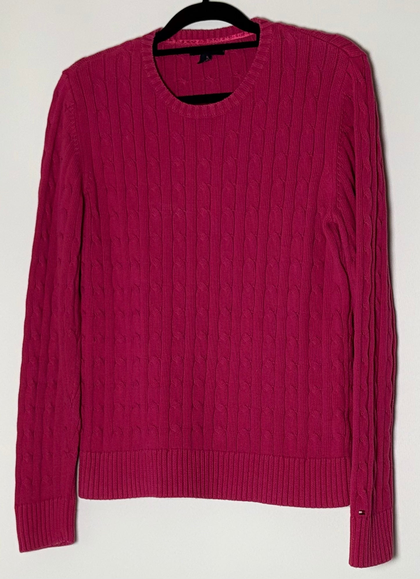 Tommy Hilfiger kaðlapeysa (XL)