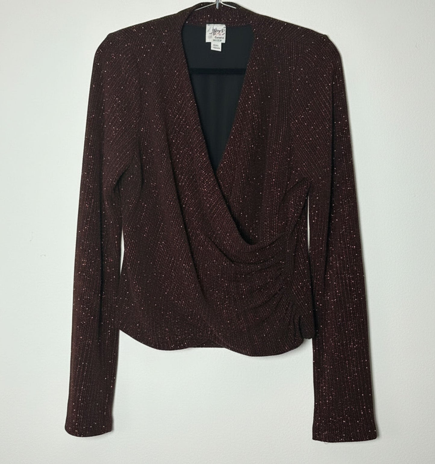 Vintage glimmertoppur (M)