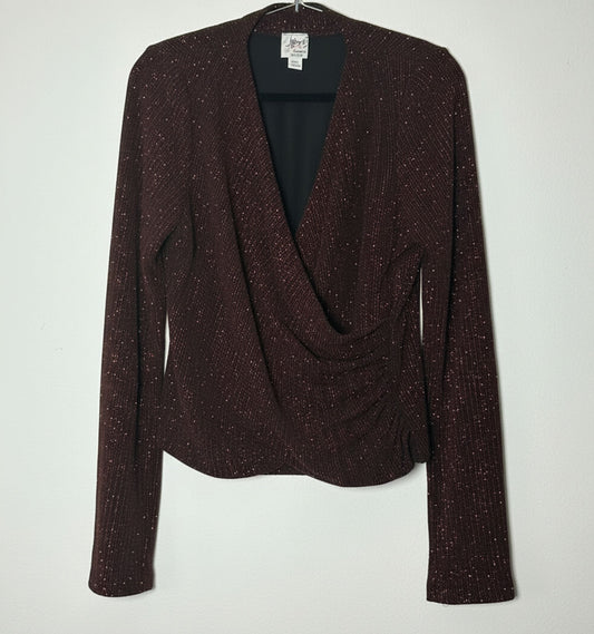 Vintage glimmertoppur (M)
