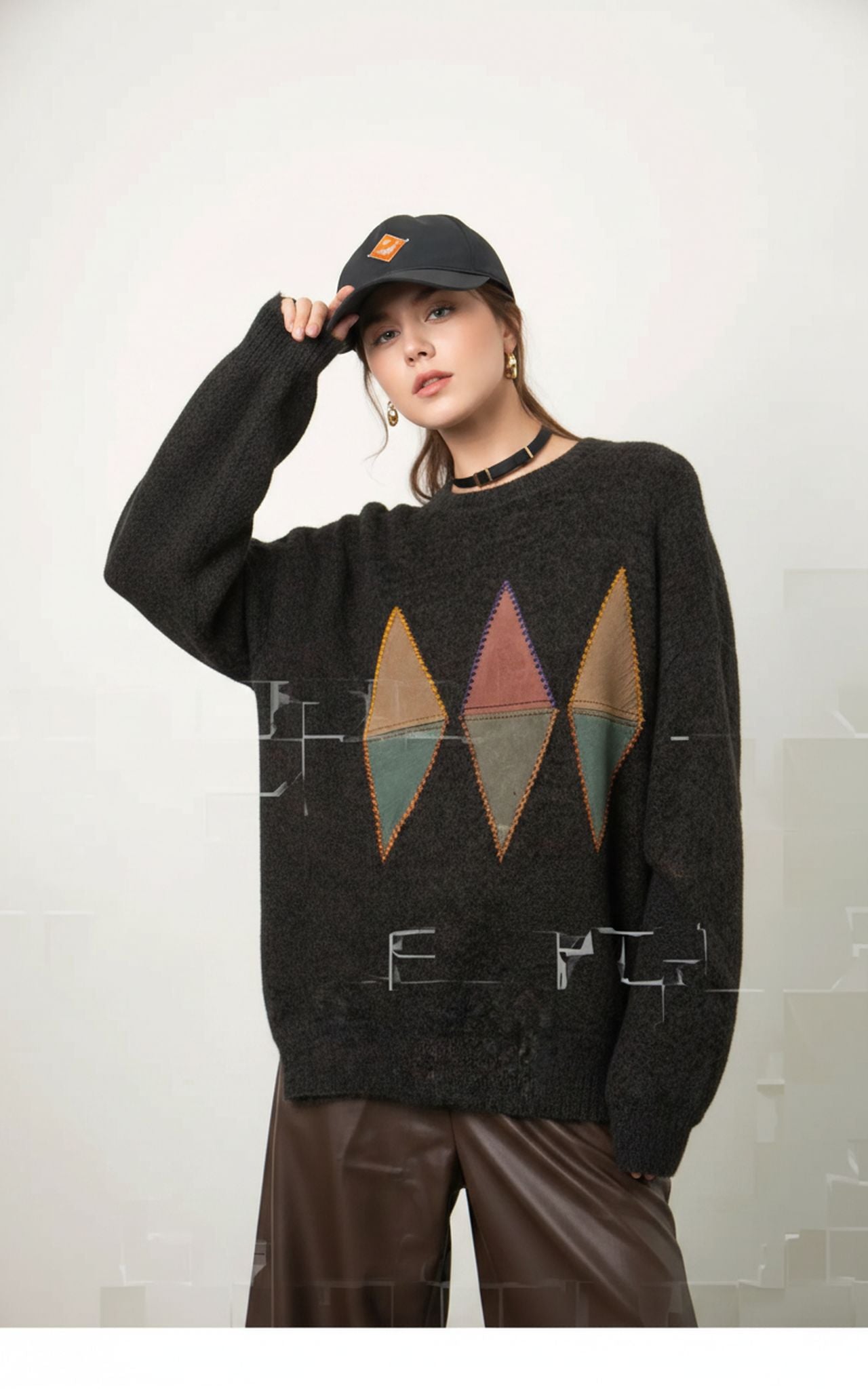 Vintage ullarpeysa (L)