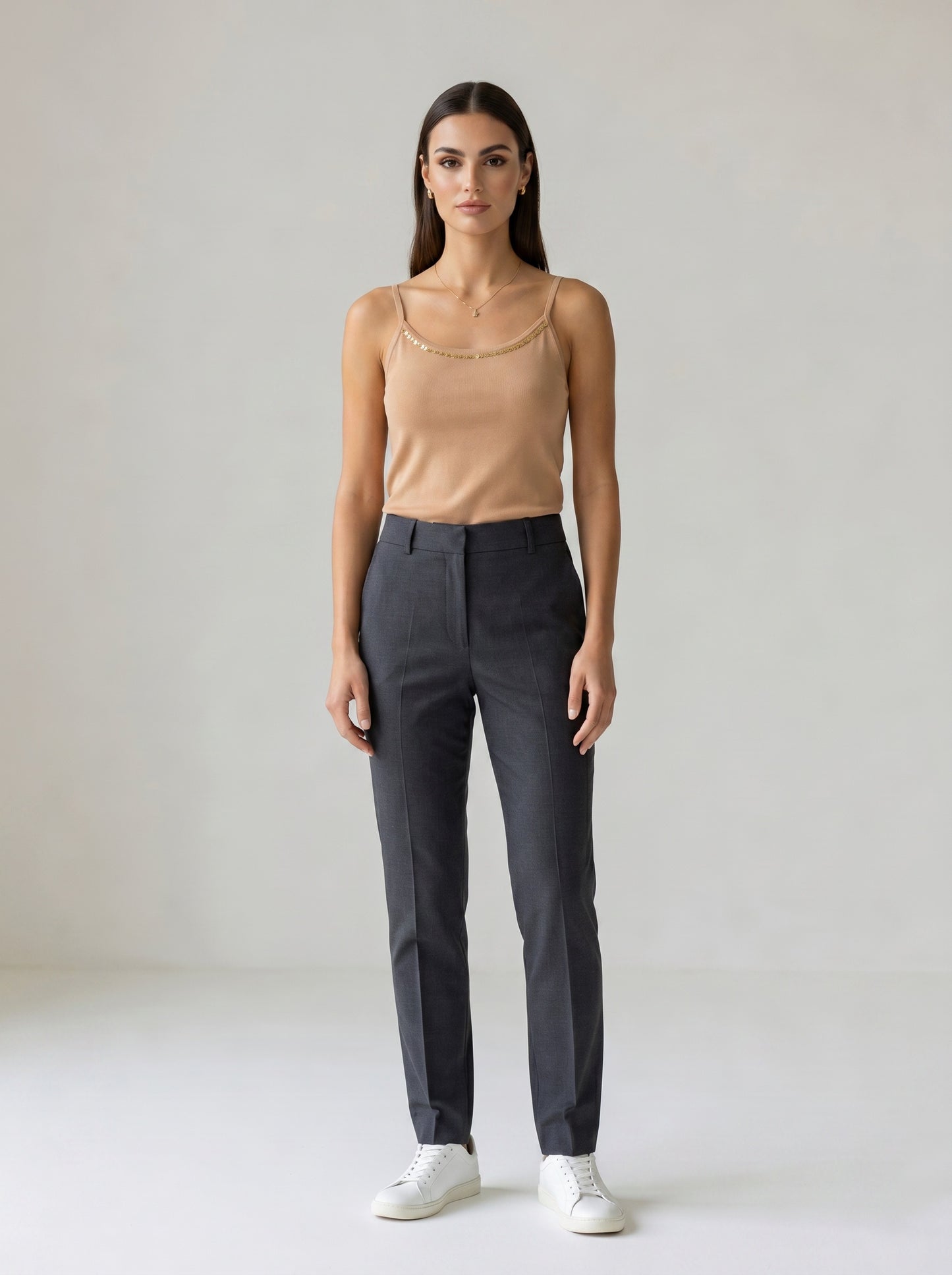 Beige hlýratoppur (M/L)