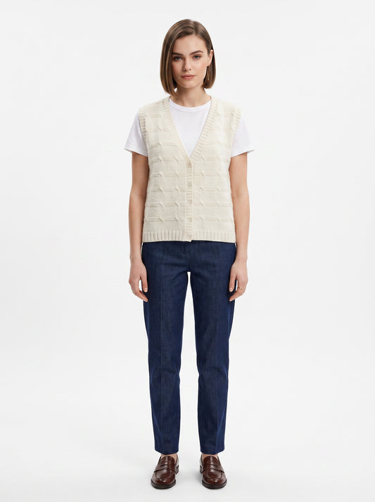 Cream-colored vest (M)