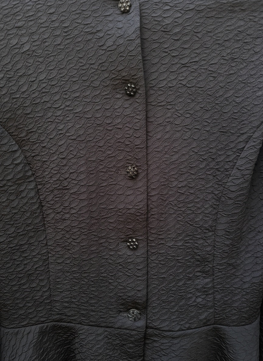 Svört vintage jakkapeysa (M)