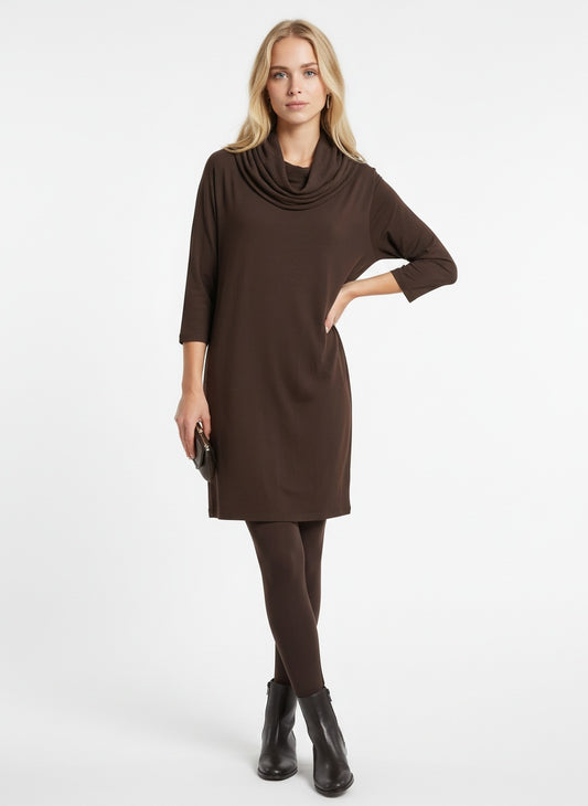 Ralph Lauren kjóll í súkkulaðibrúnu (M)