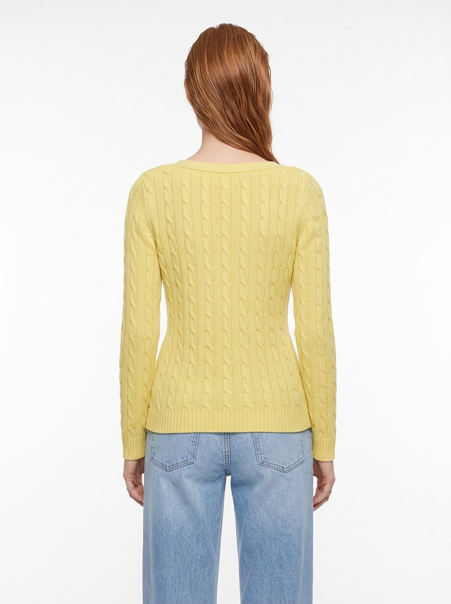 Ralph Lauren gul peysa (S)