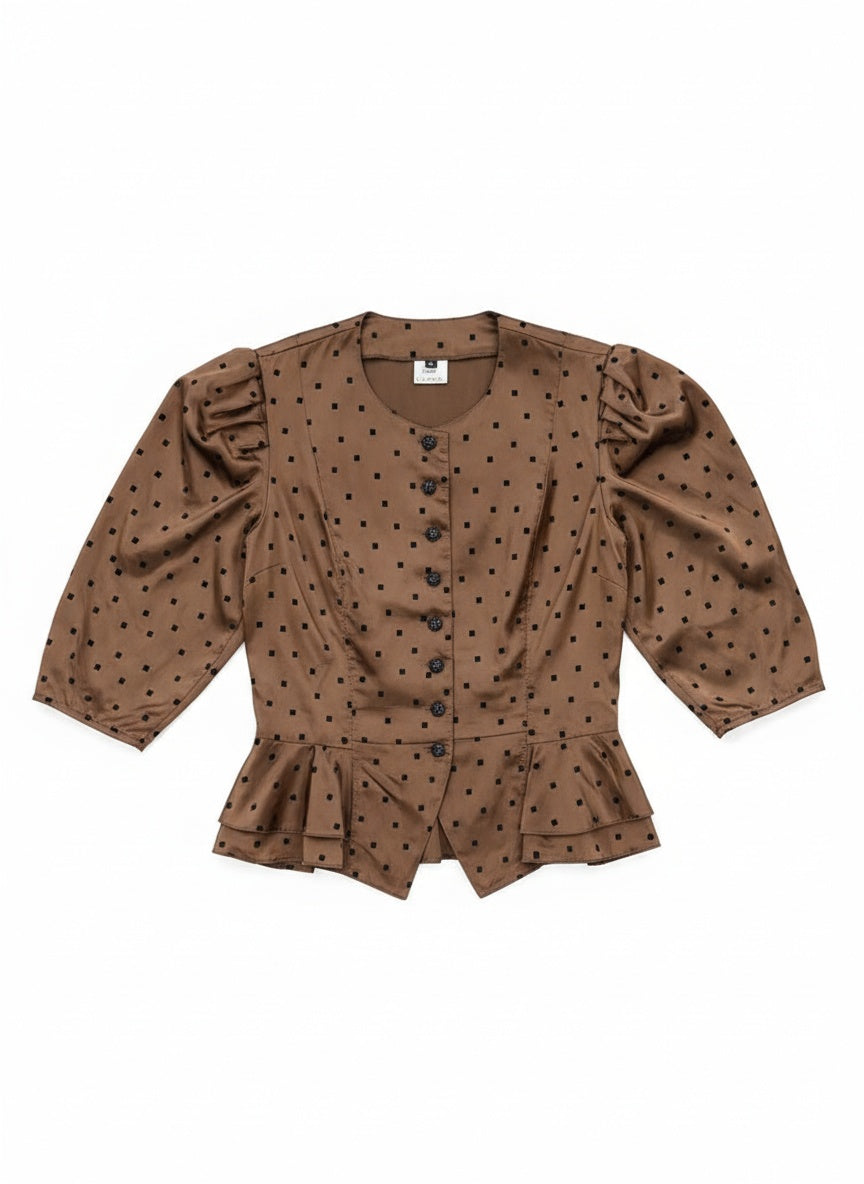 Vintage satíntoppur (S/M)