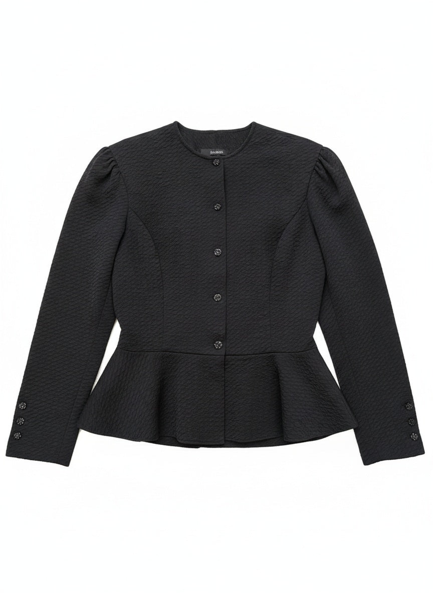 Svört vintage jakkapeysa (M)